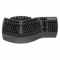 Fellowes Fellowes Split Design Keyboard with Anti Bacteria Protection - Black - PS/2 98915